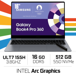 Samsung Galaxy Book4 Pro 360 16" (NP960QGK-KG2FR) Ultra 7 155H/16 G...