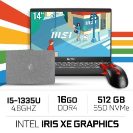 MSI Modern 14 C13M-1450MA Intel i5-1335U/16GB DDR4/512GB SSD/ IRIS ...