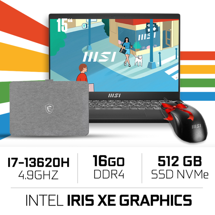 MSI MODERN 15 H C13M-297MA Intel i7-13620H/16GB DDR4/512GB SSD/ IRI...