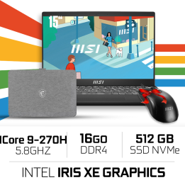 MSI MODERN 15 H C2RMG-298MA- Intel Core 9-270H/16GB DDR4/512GB SSD/...