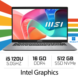 MSI Modern 14 F1MG-478MA / Intel Core 5 120U / 2x8GB DDR4 / 512GB N...