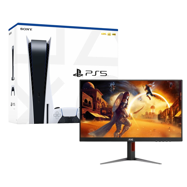 Sony PlayStation 5 Slim + AOC Q27G4 27″ 180 Hz Accueil UltraPC Maroc