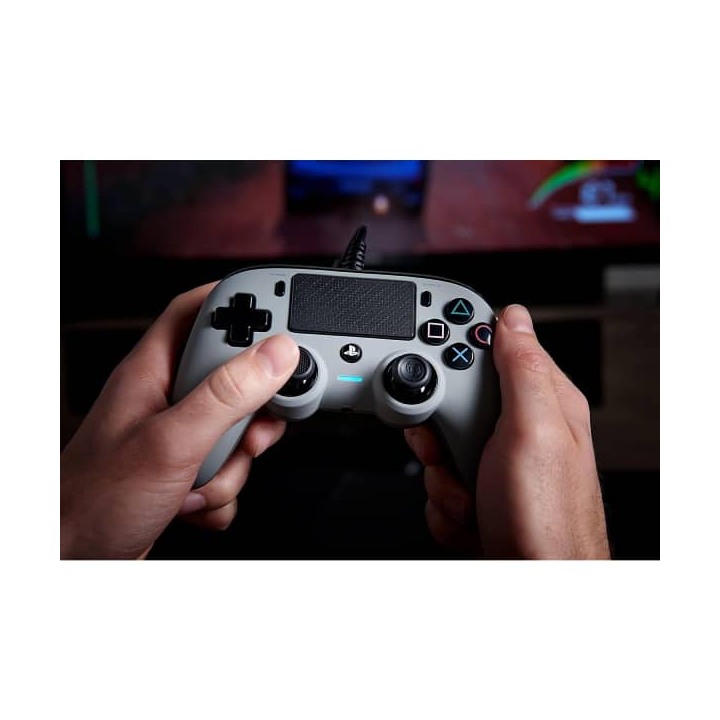 Manette filaire Compact Controller Nacon grise pour PS4 compatible ...