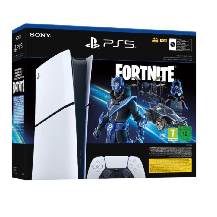 Sony PlayStation 5 Slim Digital Edition Fortnite Cobalt Star Bundle...