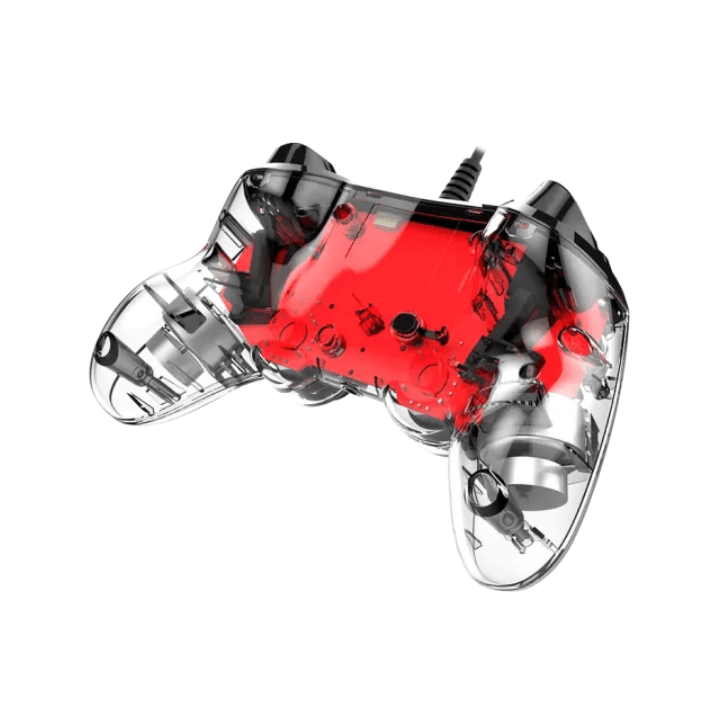 Manette filaire lumineuse Officielle PS4 Rouge NACON Console Nacon ...