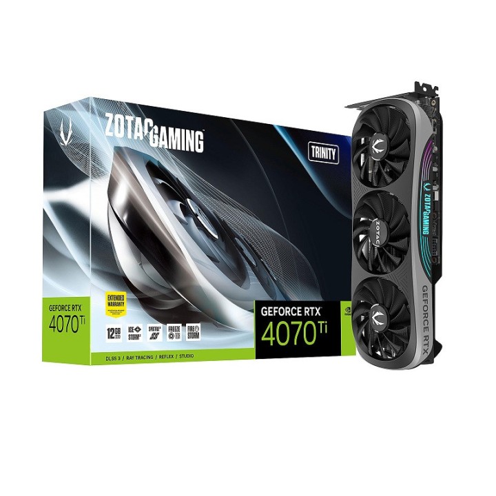 ZOTAC GeForce RTX 4070 Ti Trinity 12GB GDDR6X Cartes graphiques Zot...
