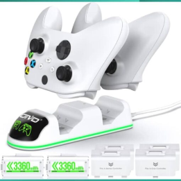 Station de charge de Manette Xbox Series X|S/Xbox One (Blanc) Conso...
