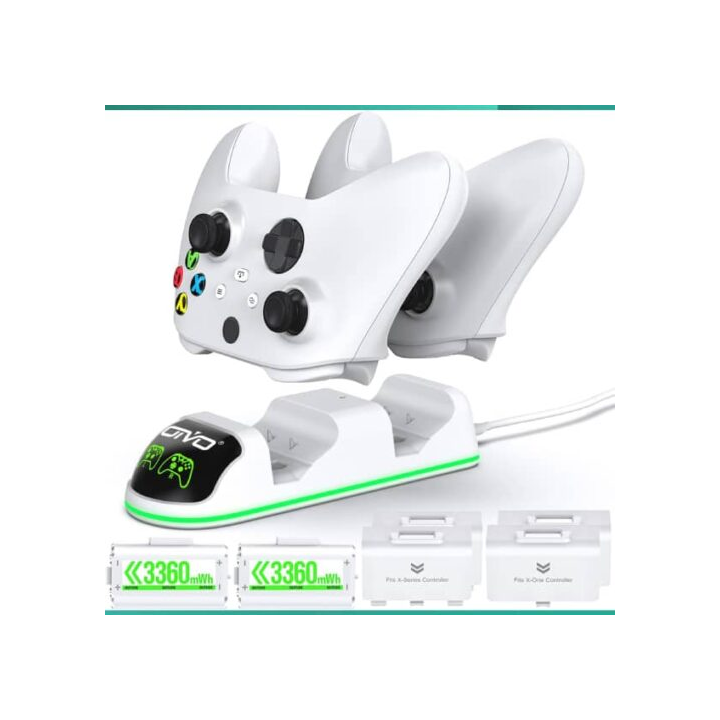 Station de charge de Manette Xbox Series X|S/Xbox One (Blanc) Conso...