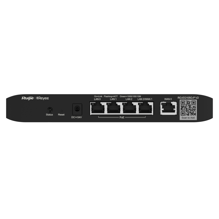 RUIJIE ROUTER 5-PORT GIGABIT CLOUD MANAGED POE RG-EG105G-P V Modems...