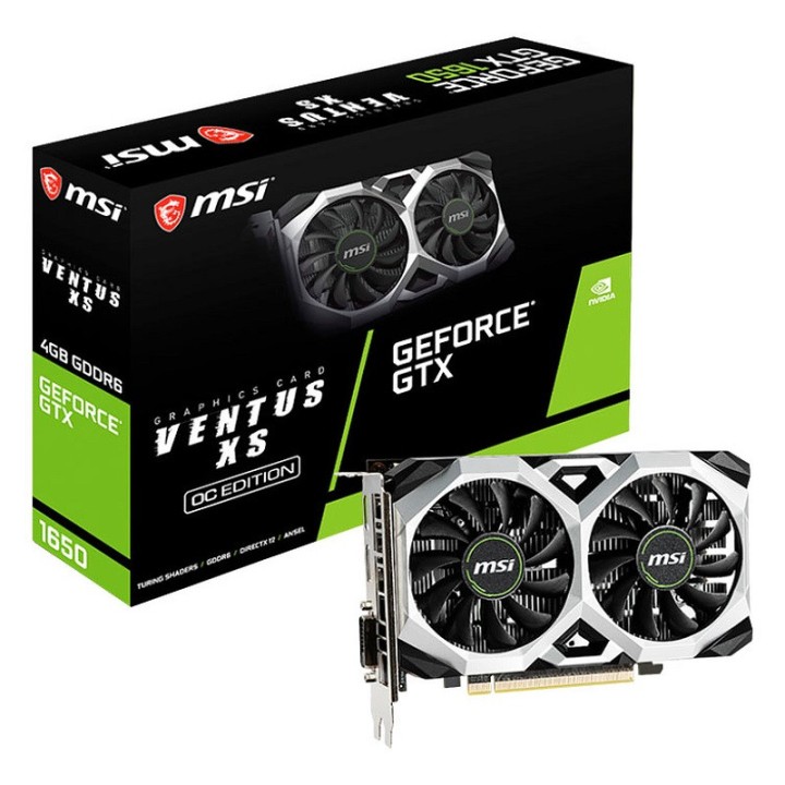 MSI GeForce GTX 1650 D6 VENTUS XS OCV1 4GB GDDR6 Cartes graphiques ...