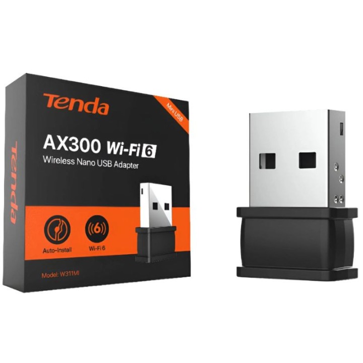 Tenda Clé Wifi AX300 W311MI Nano USB Wi-Fi 6 Points d'accès WiFi Te...