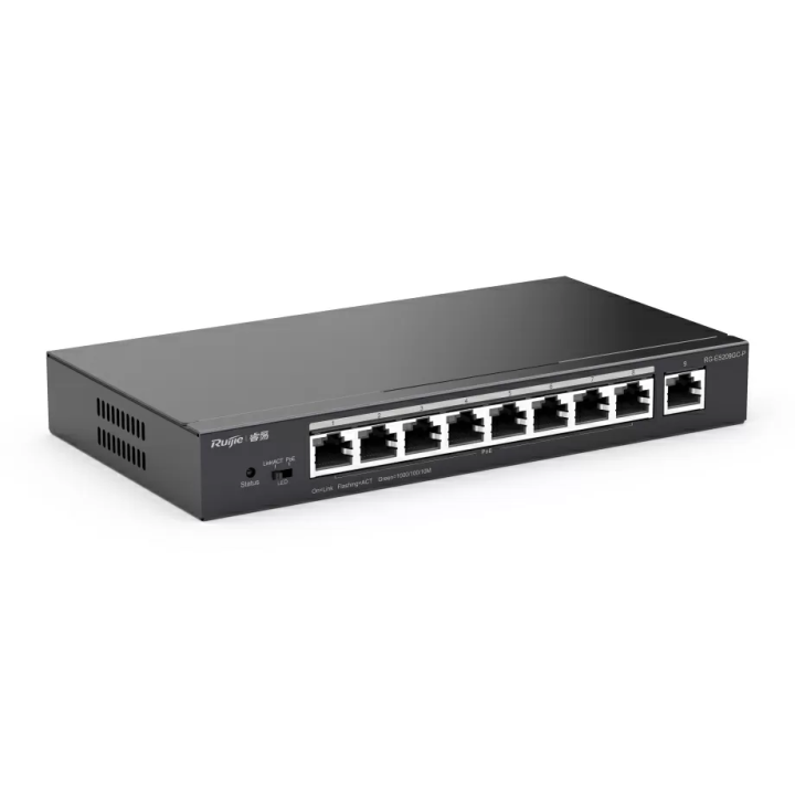 RUIJIE SWITCH 9P GIGABIT SMART 8 POE RG -ES209GC-P Switch Ruijie Ne...