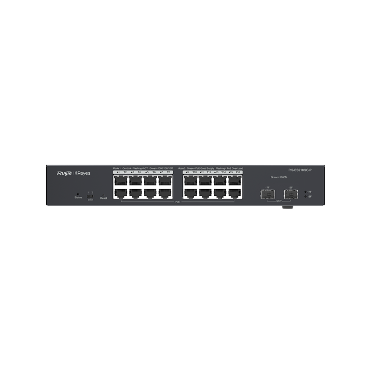 RUIJIE SWITCH 16P 18-PORT GIGABIT SMART POE RG-ES218GC-P Switch Rui...