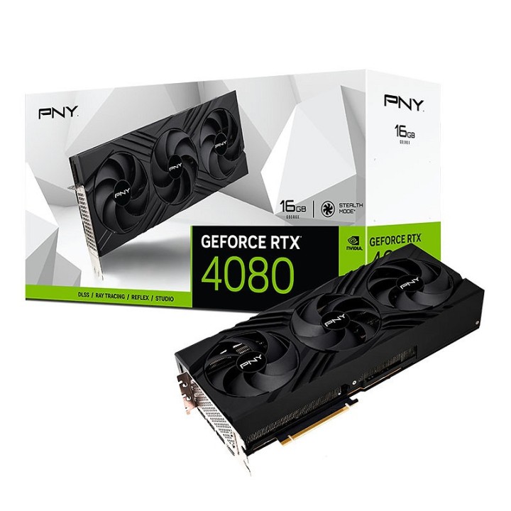 PNY GeForce RTX 4080 VERTO Triple Fan 16GB GDDR6X Cartes graphiques...