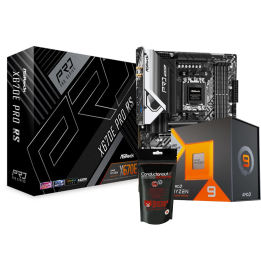Bundle AMD Ryzen 9 7950X3D (4.2 GHz / 5.7 GHz) + ASRock X670E Pro R...