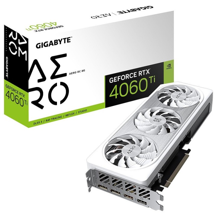 Gigabyte GeForce RTX 4060 Ti AERO OC 8GB GDDR6 Cartes graphiques Gi...