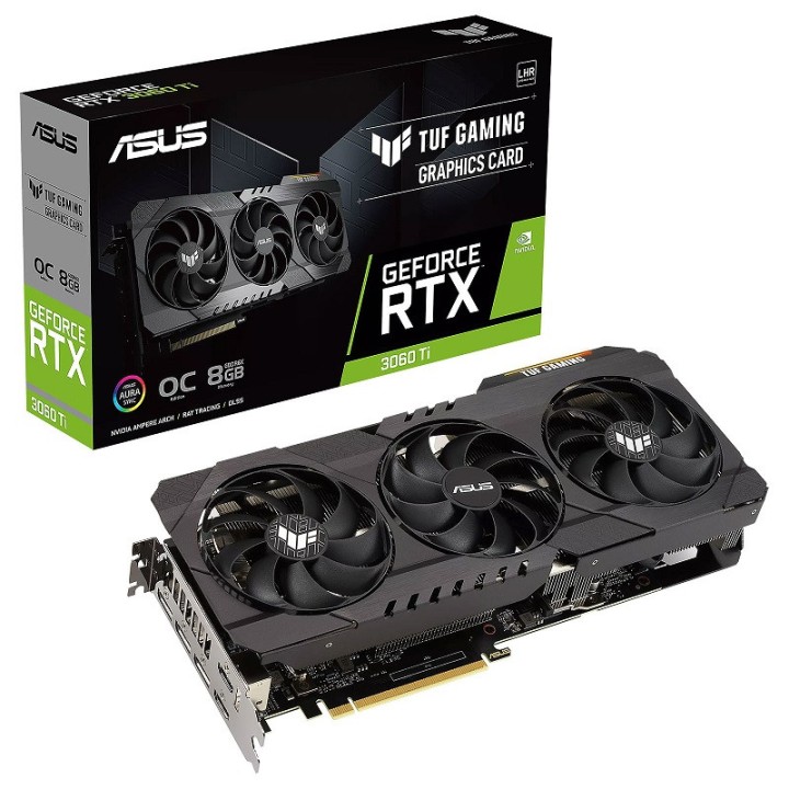 ASUS GeForce RTX 3060 Ti TUF GAMING OC 8GB GDDR6X Cartes graphiques...