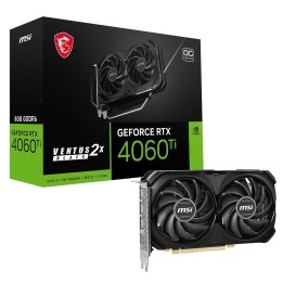 MSI GeForce RTX 4060 Ti VENTUS 2X BLACK OC 8GB GDDR6 Cartes graphiq...