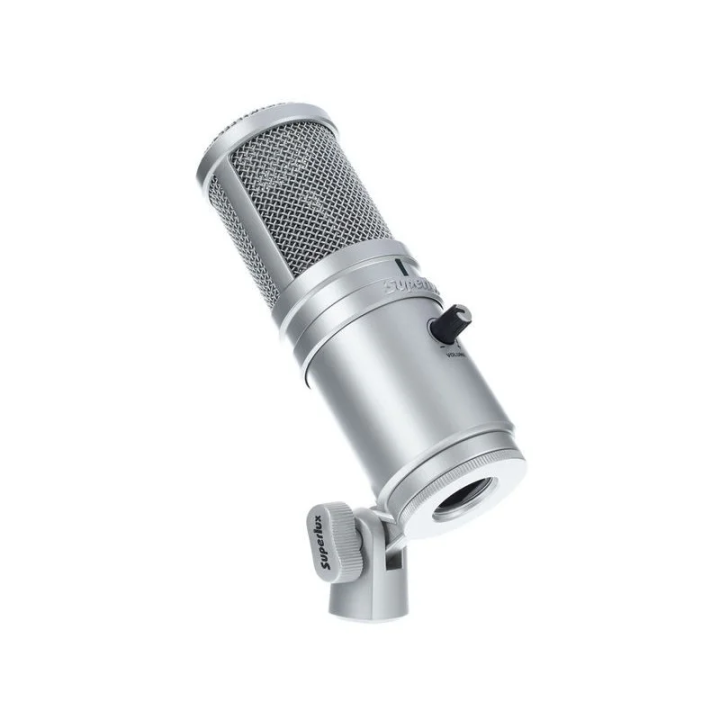 SUPERLUX E205U USB MICROPHONE STUDIO USB AVEC SUPPORT DE TABLE INCL...