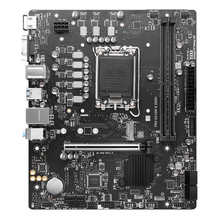 MSI PRO H610M-E DDR4 Socket 1700 MSI Maroc