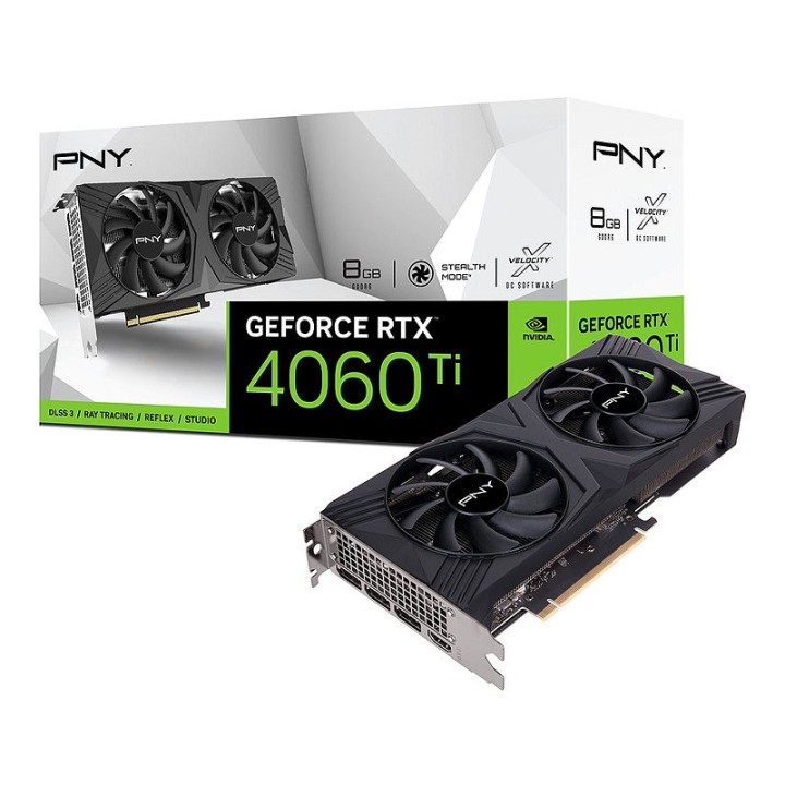 PNY GeForce RTX 4060 Ti VERTO Dual Fan 8GB GDDR6 Cartes graphiques ...