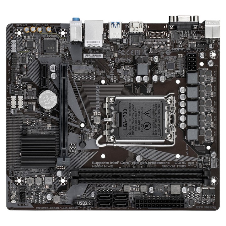 Gigabyte H610M H V2 Socket 1700 Gigabyte Maroc