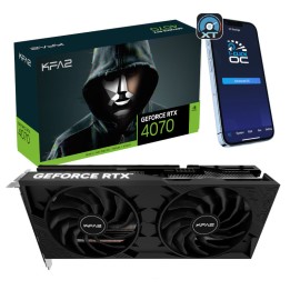 KFA2 GeForce RTX 4070 OC 2X Black 12GB GDDR6X Cartes graphiques KFA...