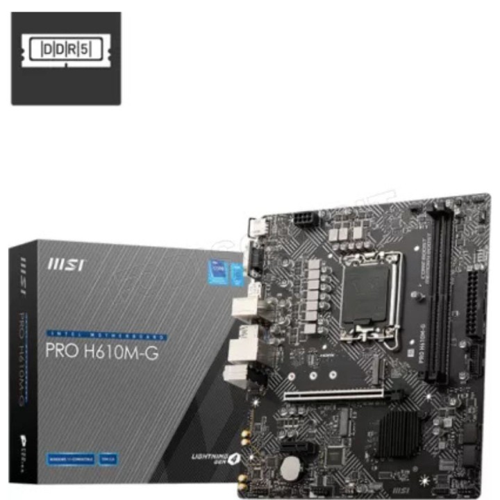 MSI PRO H610M-G DDR5 Socket 1700 MSI Maroc