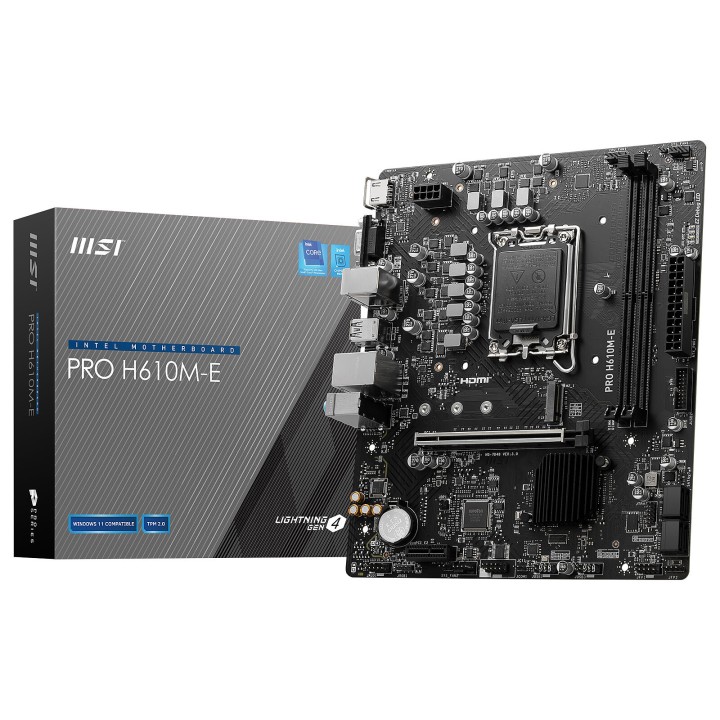 MSI PRO H610M-E DDR5 Socket 1700 MSI Maroc