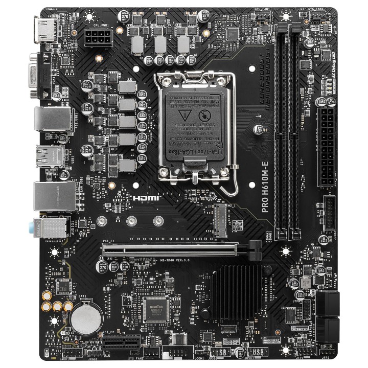 MSI PRO H610M-E DDR5 Socket 1700 MSI Maroc