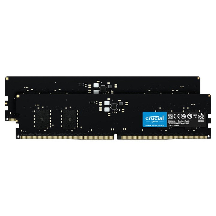 Crucial 16Go (2 x 8Go) DDR5 4800 MHz CL40 Mémoire vive DDR5 Crucial...