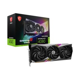MSI GeForce RTX 4080 GAMING X TRIO 16GB GDDR6X Cartes graphiques MS...