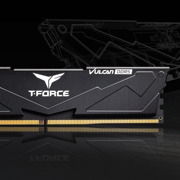 TeamGroup VULCAN Black 32Go (2x16Go) DDR5 6000 MHz CL38 Mémoire viv...