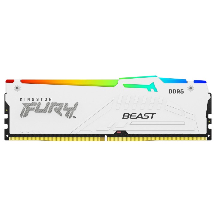 Kingston FURY Beast RGB 64 Go (2 x 32 Go) DDR5 6000 MHz CL30 - Blan...