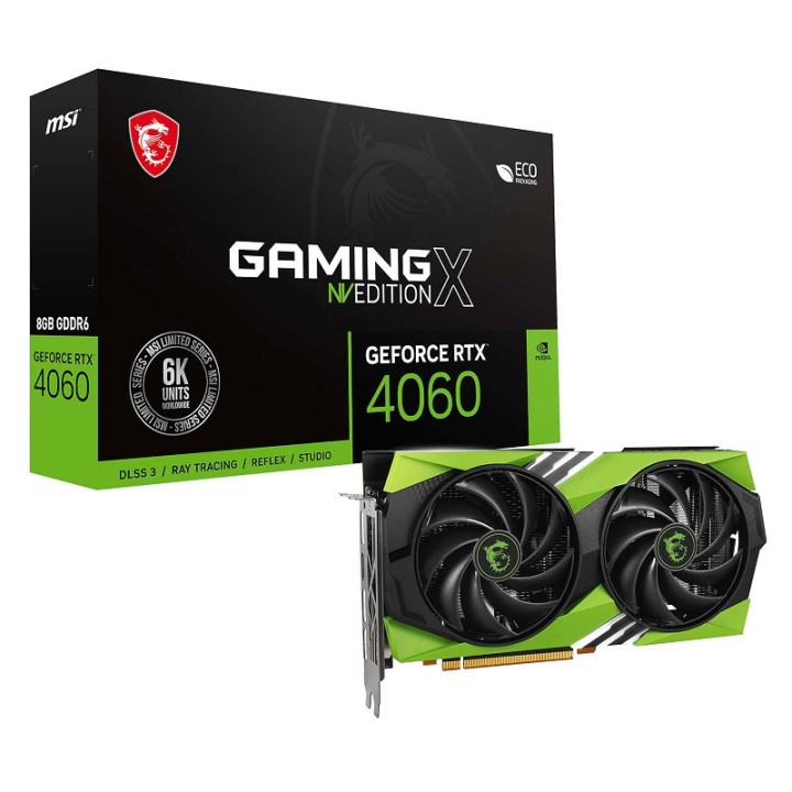 MSI GeForce RTX 4060 GAMING X NV EDITION 8GB GDDR6 Cartes graphique...