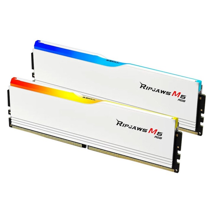 G.Skill Ripjaws M5 RGB Series White 32Go (2x 16Go) DDR5 6000 MHz CL...