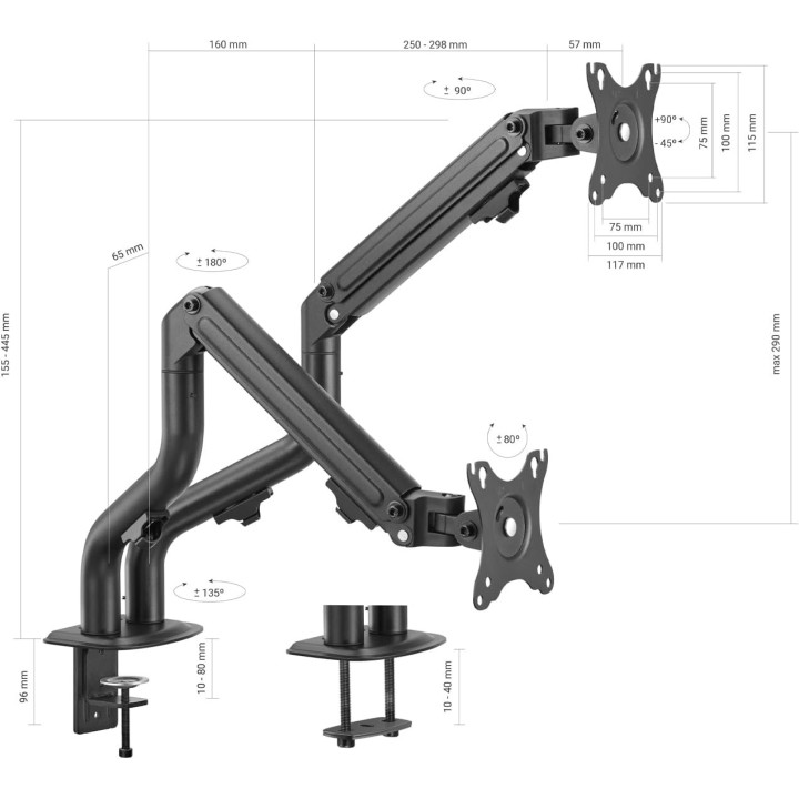 Aisens DT32TSR-141 Bras & Pied Aisens Maroc