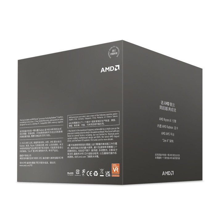 AMD Ryzen 7 8700G Wraith Spire (4.2 GHz / 5.1 GHz) Socket AM5 AMD M...