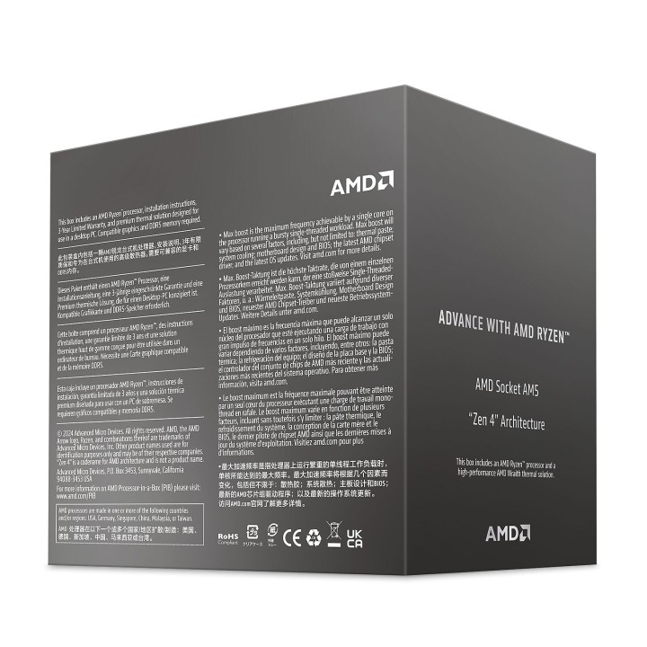 AMD Ryzen 5 8400F Wraith Stealth (4.2 GHz / 4.7 GHz) Processeurs AM...