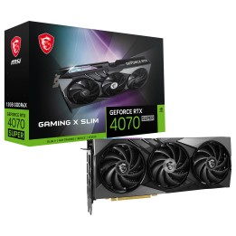 MSI GeForce RTX 4070 SUPER 12G GAMING X SLIM 12GB GDDR6X Cartes gra...