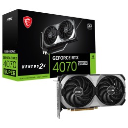 MSI GeForce RTX 4070 SUPER VENTUS 2X OC 12GB GDDR6X Cartes graphiqu...
