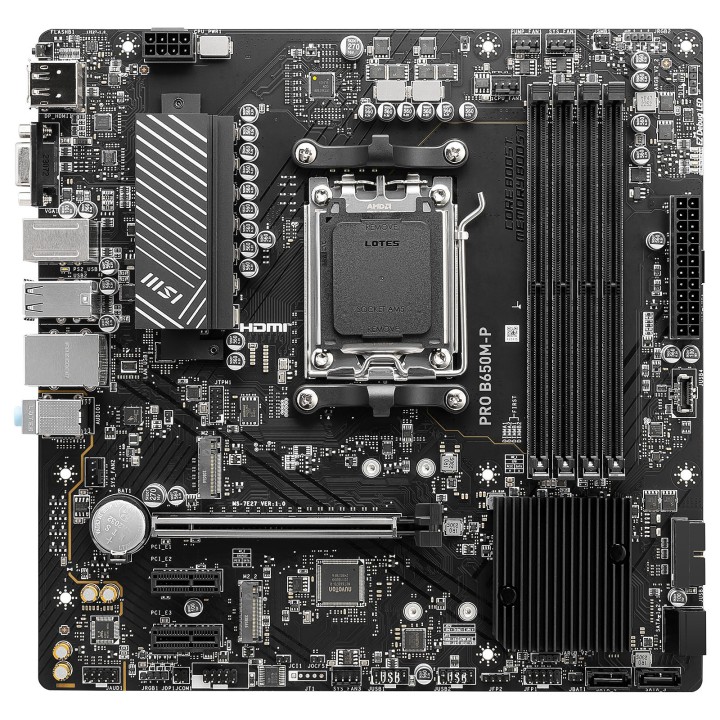 MSI PRO B650M-P Socket AM5 MSI Maroc