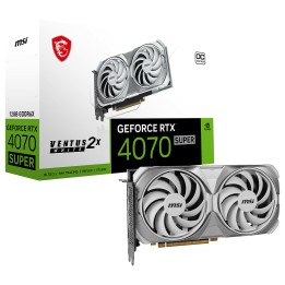 MSI GeForce RTX 4070 SUPER 12G VENTUS 2X WHITE OC Cartes graphiques...