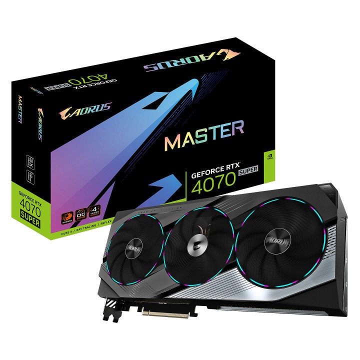 Gigabyte AORUS GeForce RTX 4070 SUPER MASTER 12G Cartes graphiques ...