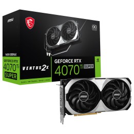 MSI GeForce RTX 4070 TI SUPER 16G VENTUS 2X OC Cartes graphiques MS...