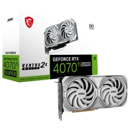 MSI GeForce RTX 4070 TI SUPER 16G VENTUS 2X WHITE OC Cartes graphiq...