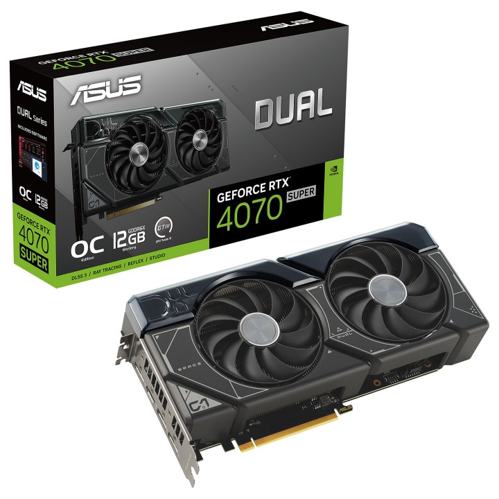 ASUS Dual GeForce RTX 4070 SUPER OC Edition 12G Cartes graphiques A...
