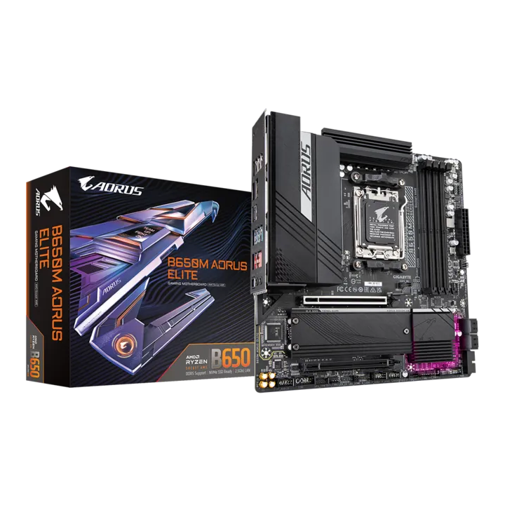 Gigabyte B650M AORUS ELITE Socket AM5 Gigabyte Maroc