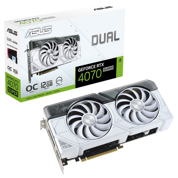 ASUS Dual GeForce RTX 4070 SUPER OC Edition 12G Cartes graphiques A...