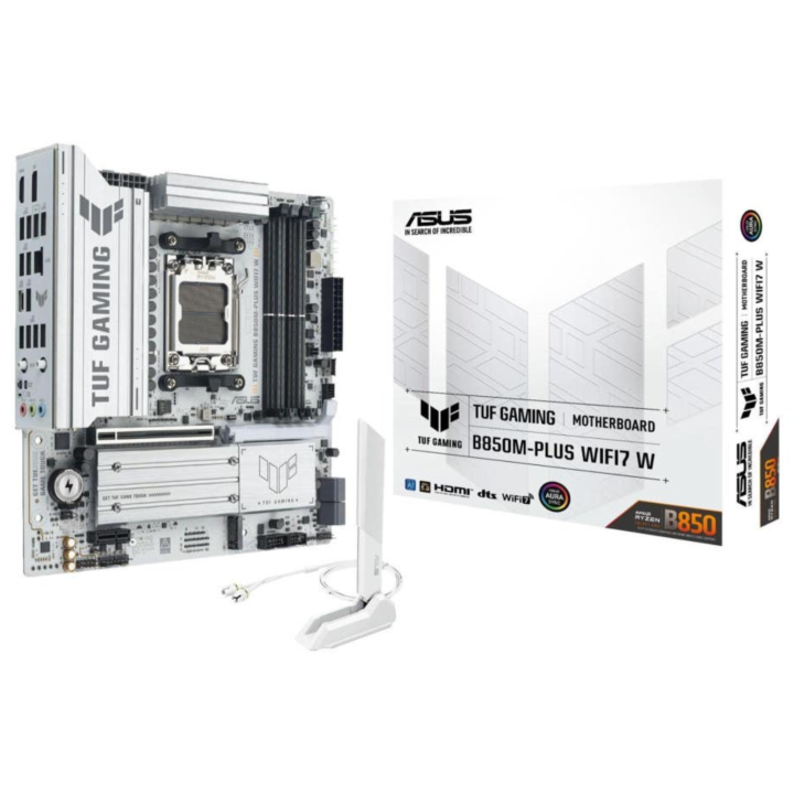 ASUS TUF GAMING B850M-PLUS WiFi7 White Socket AM5 ASUS Maroc